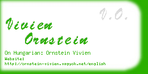 vivien ornstein business card